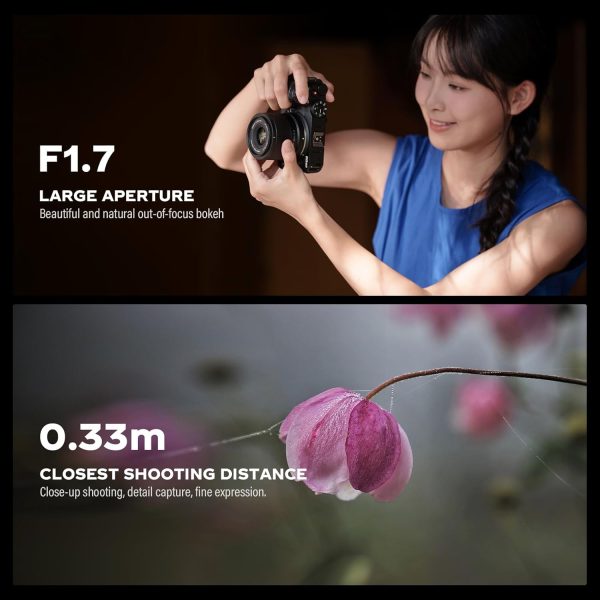 VILTROX 35mm F1.7 XF Lens AF F/1.7 X-Mount Shot for Fuji Beginner's Lens Auto Fcous APS-C Large Aperture Prime Lenses for Fujifilm X-T1 X-T10 X-T2 X-T20 X-T3 X-T4 X-T100 X-T200 X-T30 X-PRO02 XS10 XS20 - Image 7