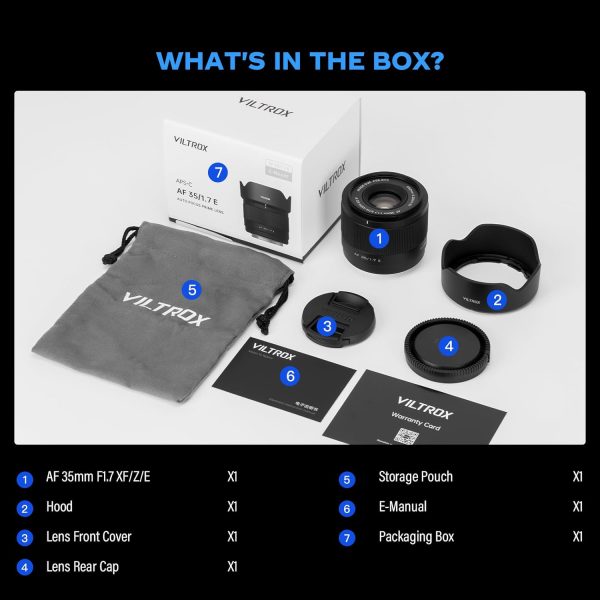 VILTROX 35mm F1.7 XF Lens AF F/1.7 X-Mount Shot for Fuji Beginner's Lens Auto Fcous APS-C Large Aperture Prime Lenses for Fujifilm X-T1 X-T10 X-T2 X-T20 X-T3 X-T4 X-T100 X-T200 X-T30 X-PRO02 XS10 XS20 - Image 8